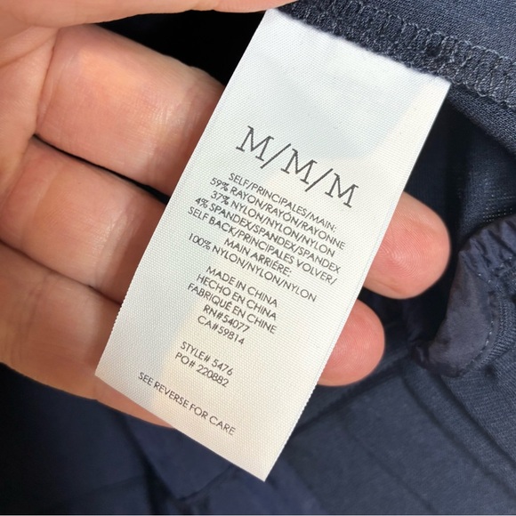 Cabi 5476 Chance Moto Jacket Navy Blue Size M Full Zip - Picture 5 of 5